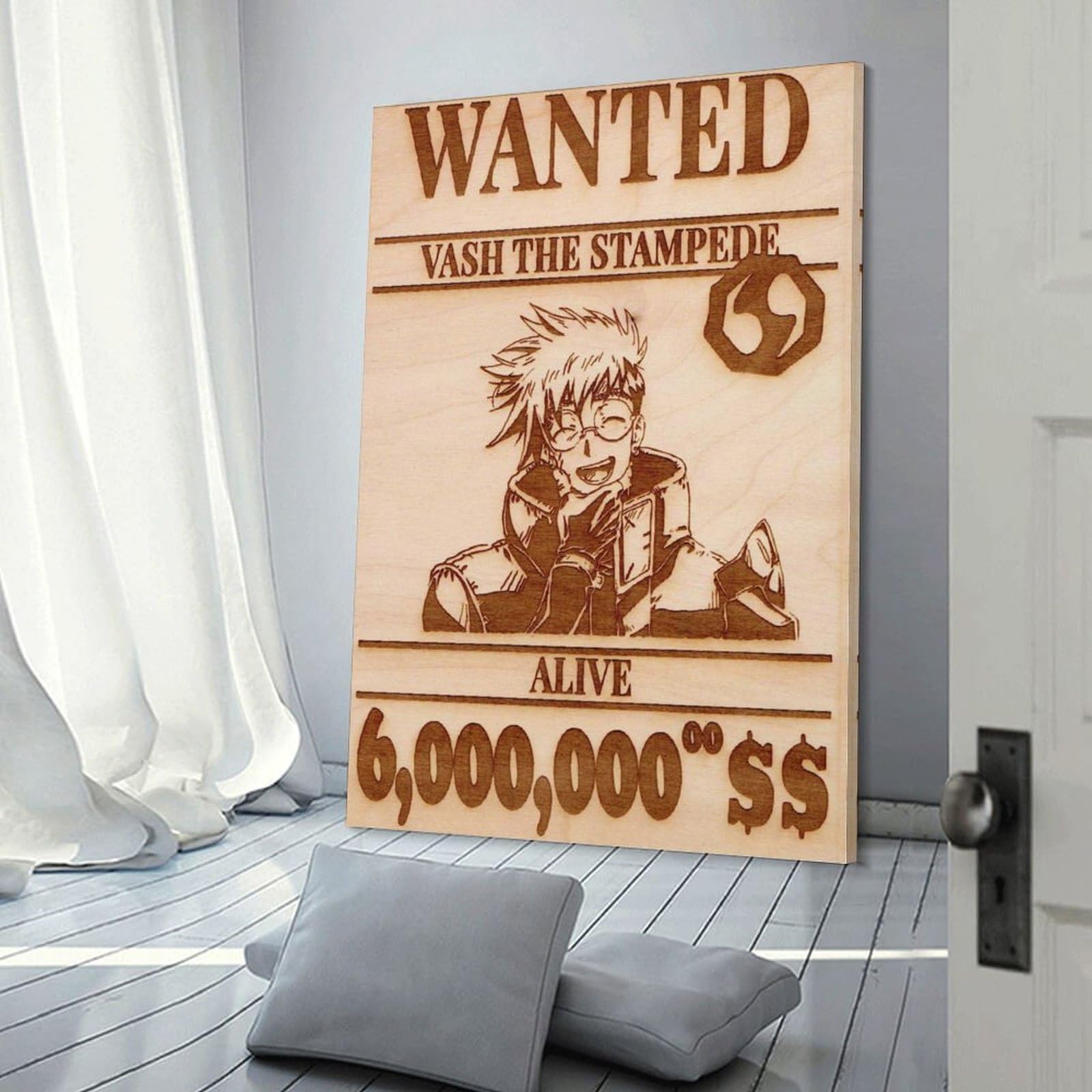 Trigun Vash The Stampede Wanted Poster Artworks Canvas Poster Room